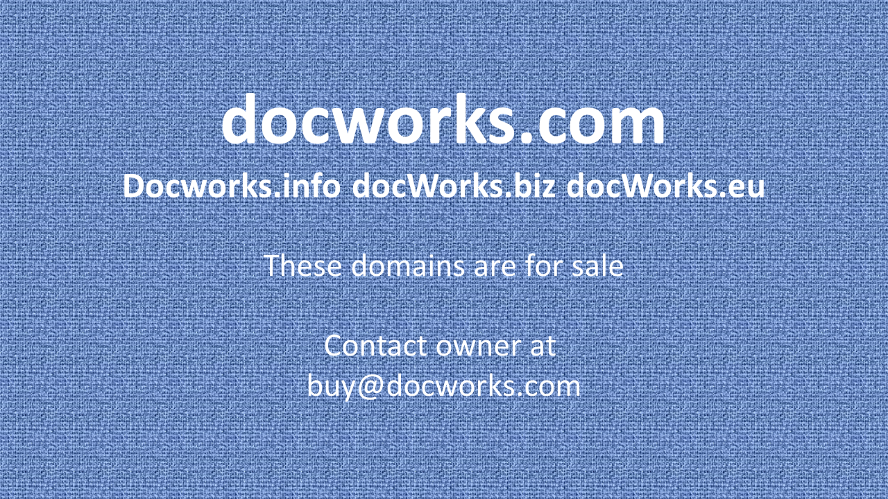 docworks.com on sale